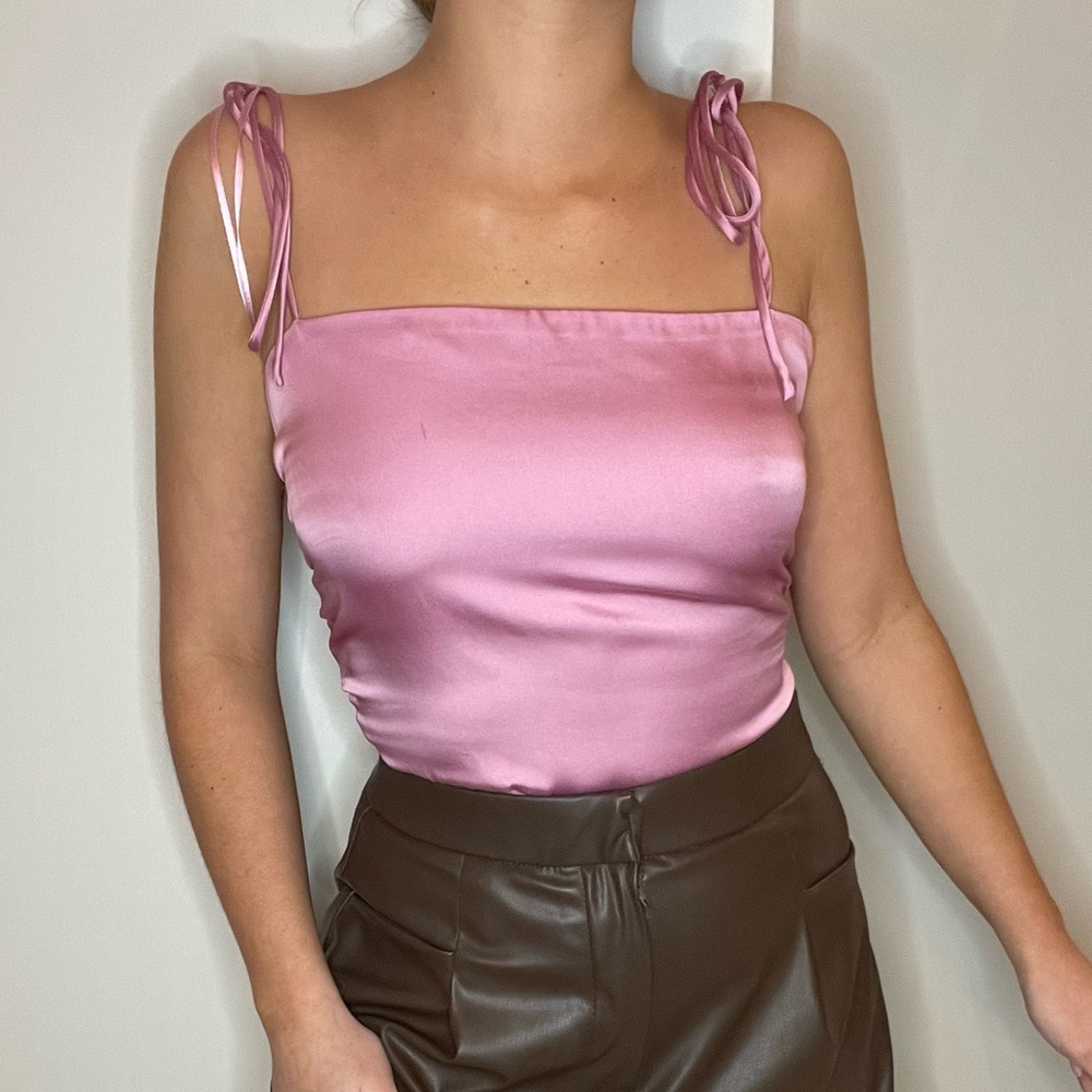 Pink urban outfitters shirt. Adjustable, size small.
